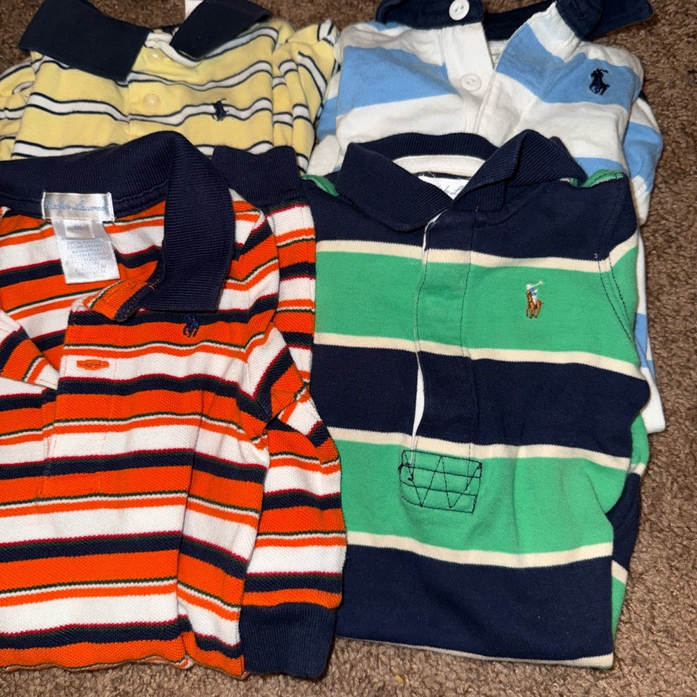 Striped Kids Polo Shirt Set by [Brand]